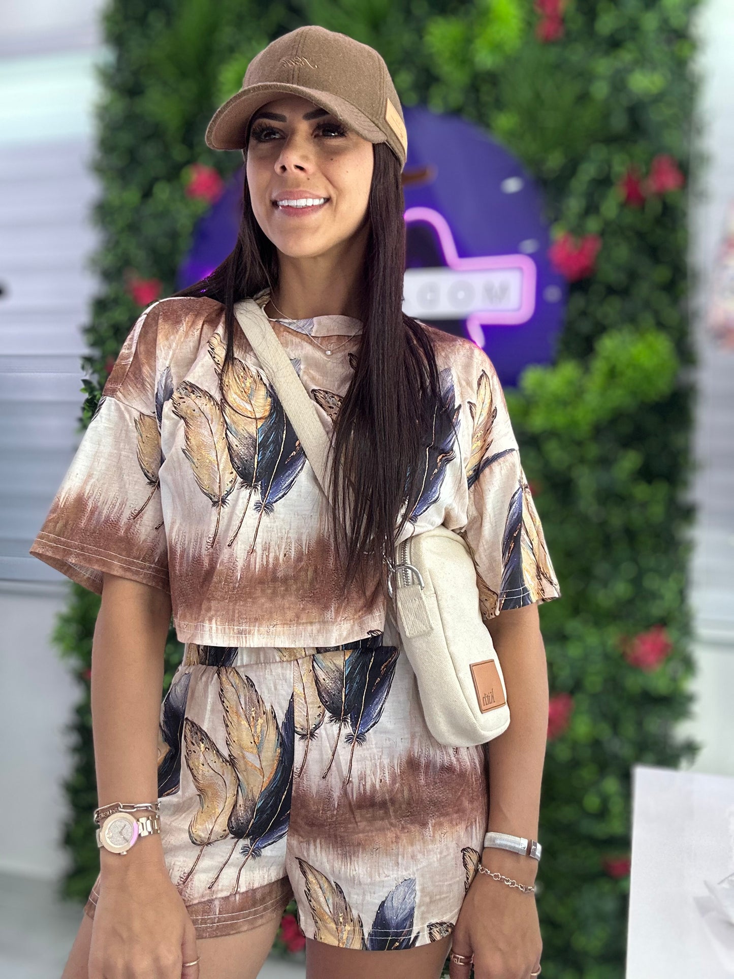 Basic Short Set Crema