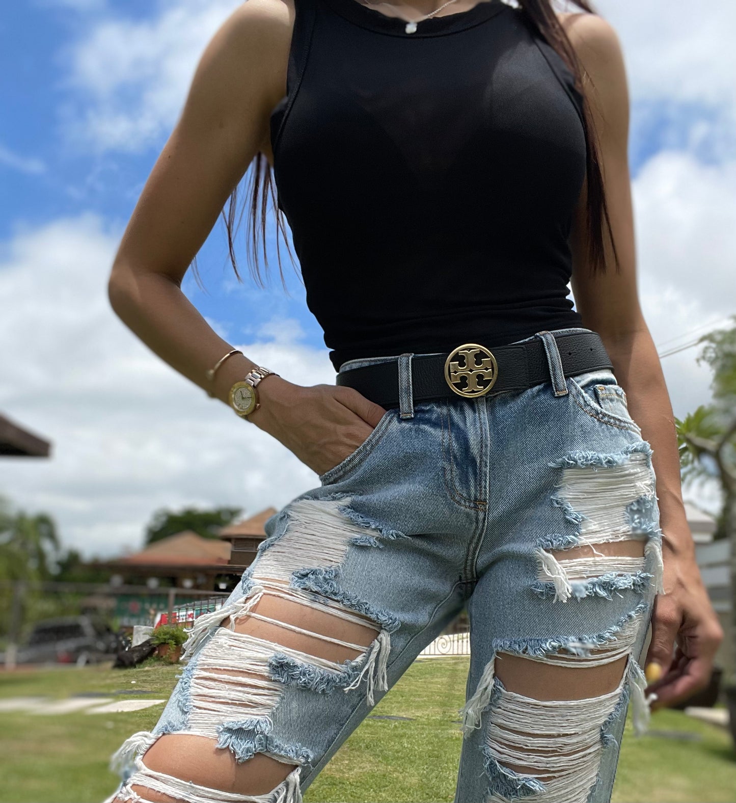 Top Mesh Black
