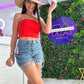 Basic Top naranja