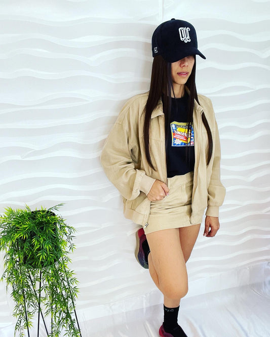 Khaki Skirt Set